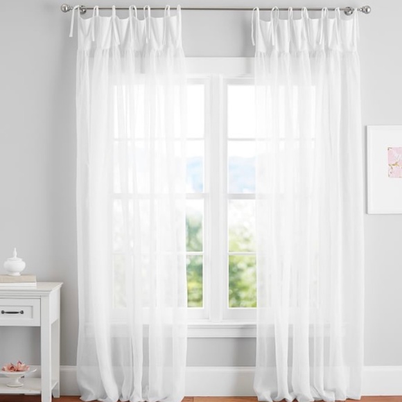 Pottery Barn White Curtains